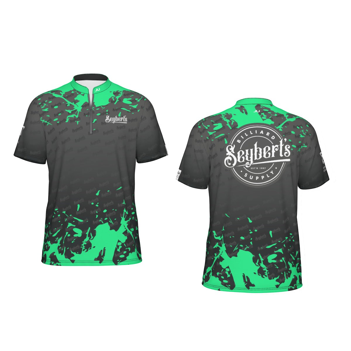 NEW - Seyberts Splash Green Men's Sports Collar Jersey