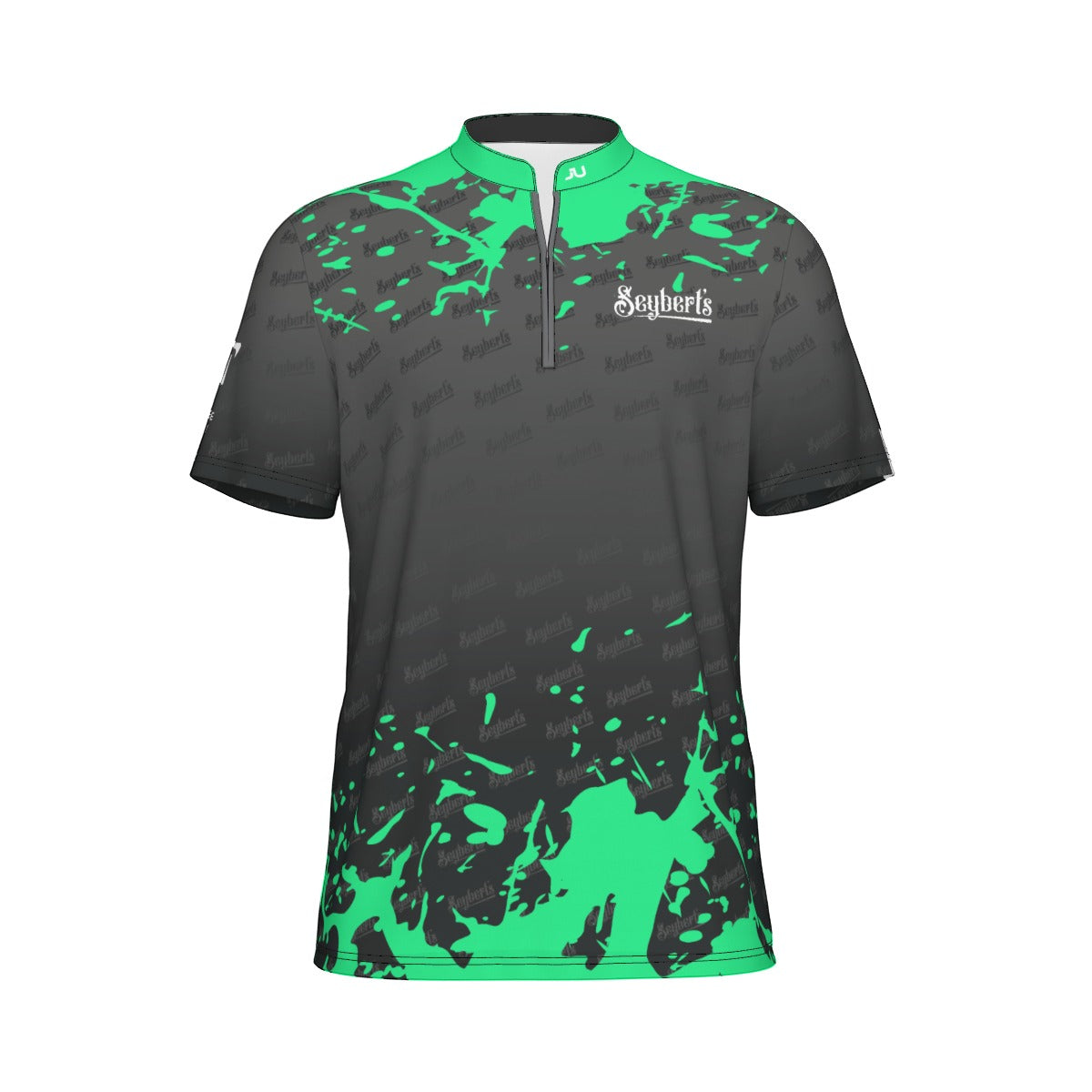 NEW - Seyberts Splash Green Men's Sports Collar Jersey