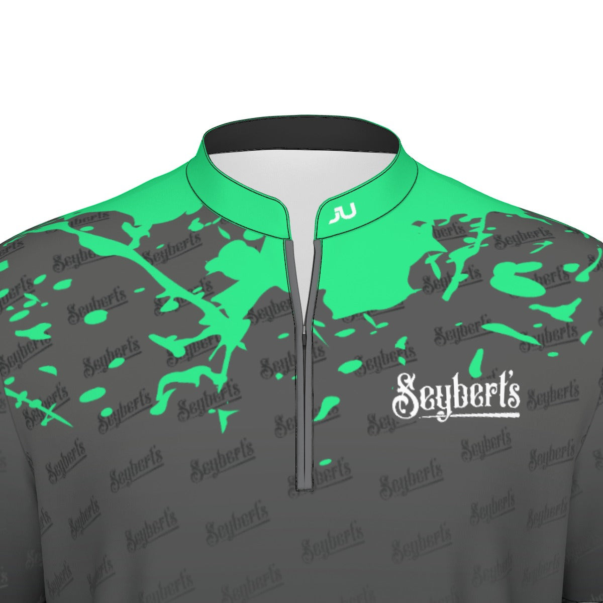 NEW - Seyberts Splash Green Men's Sports Collar Jersey