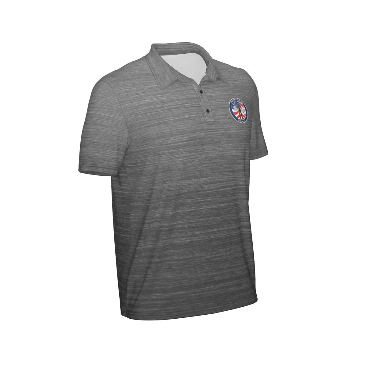 Iron Workers Brushed Steel Men's polo