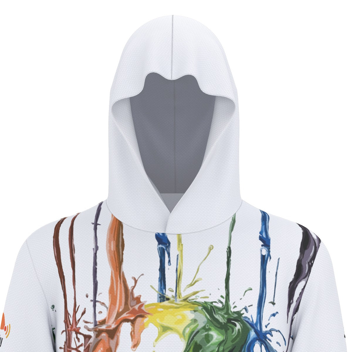 Rainbow Hooded Sun Shirt With Thumb Holes